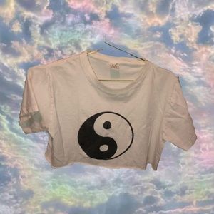 #yinyang #disney cropped top